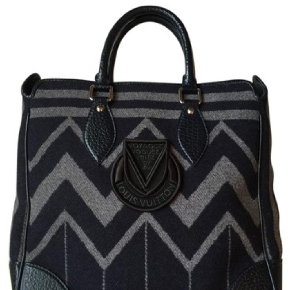 SOLD Louis Vuitton Navy/Grey Cashmere Vail Cabas